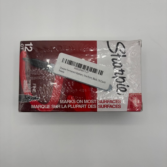 Sharpie Permanent Markers, Fine Point, Black, 2 Pack (12-Count each) - Picture 2 of 4